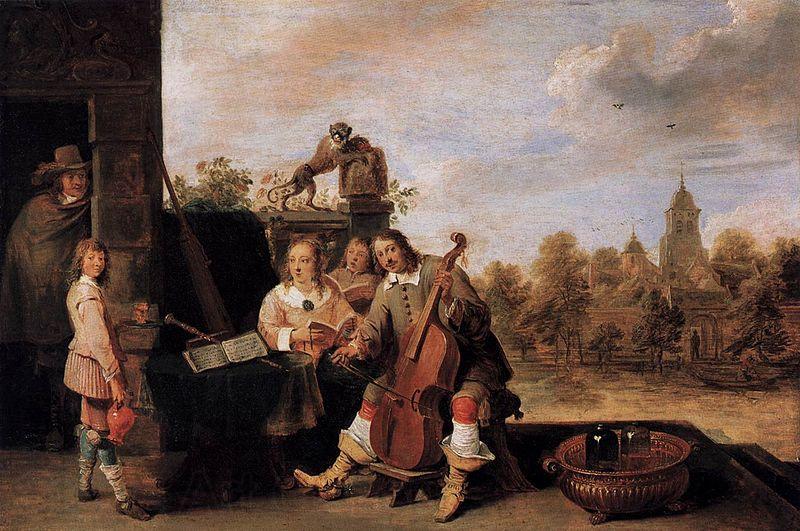 David Teniers the Younger The Painter and His Family Norge oil painting art